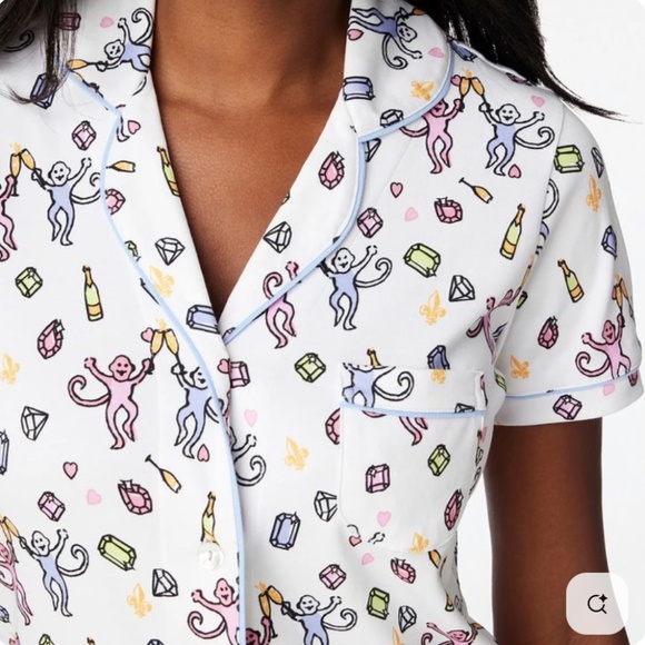 Roller Rabbit Pajamas - Cheery Monkey Top ONLY - Picture 1 of 4